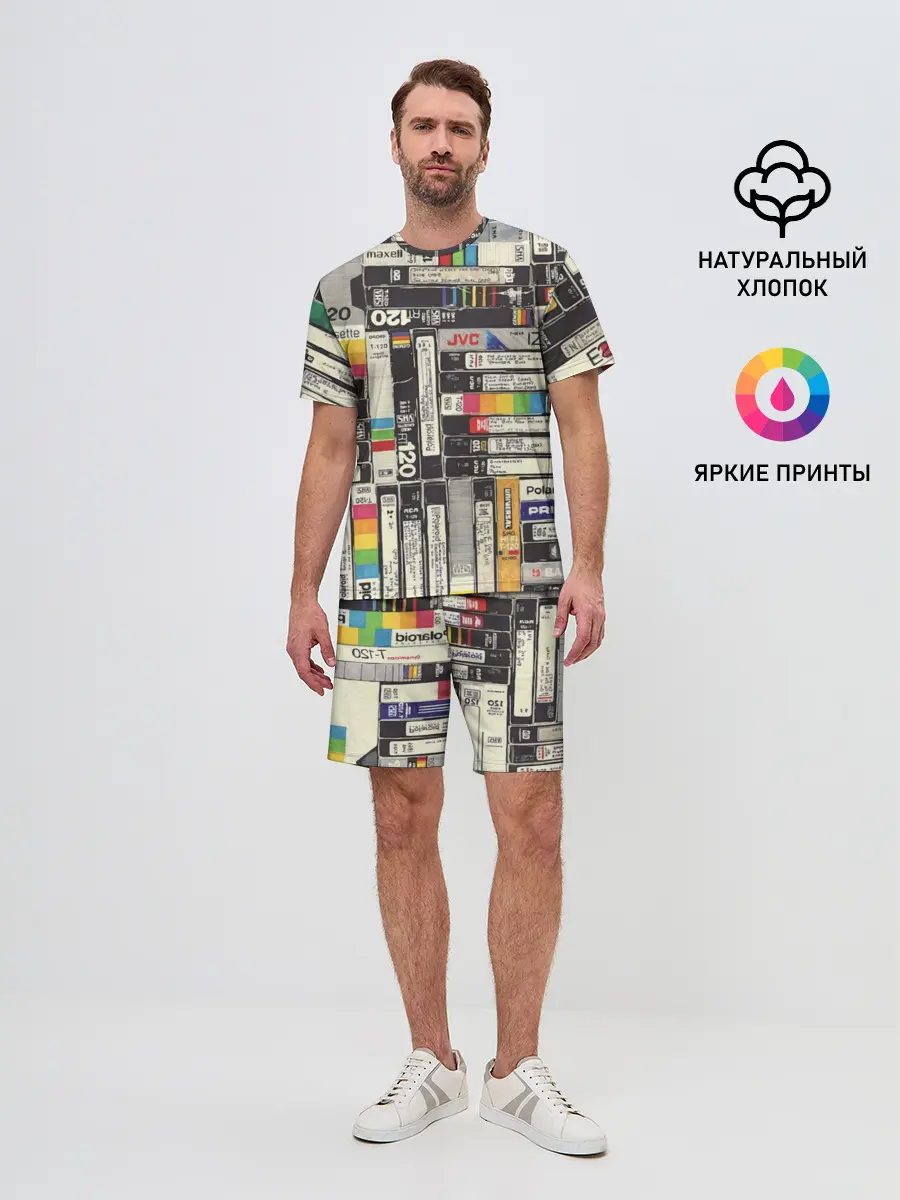 Мужской костюм с шортами / VHS-кассеты