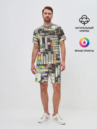 Мужской костюм с шортами / VHS-кассеты