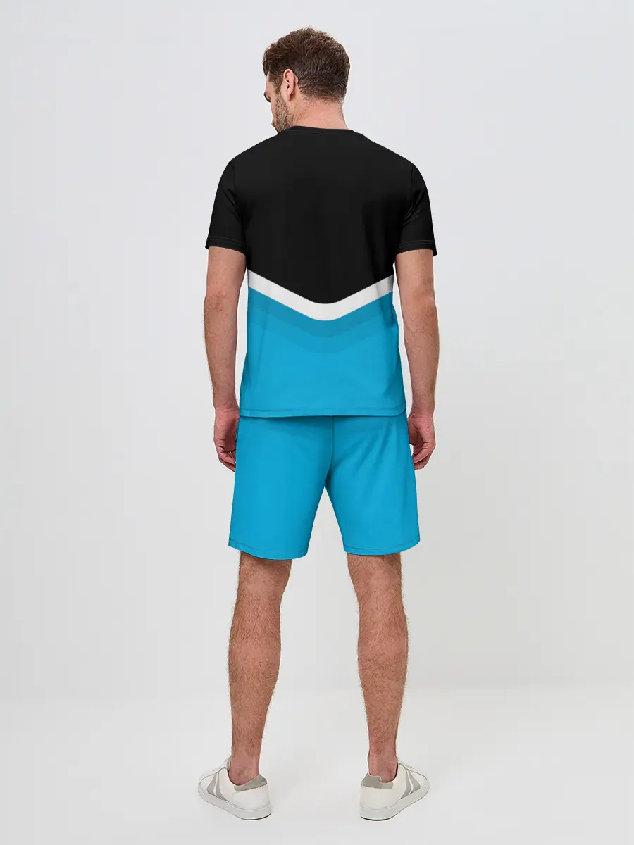 Мужской костюм с шортами / BMW Black & Blue