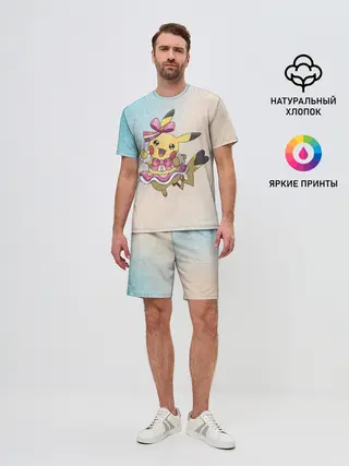 Мужской костюм с шортами / Пикачу