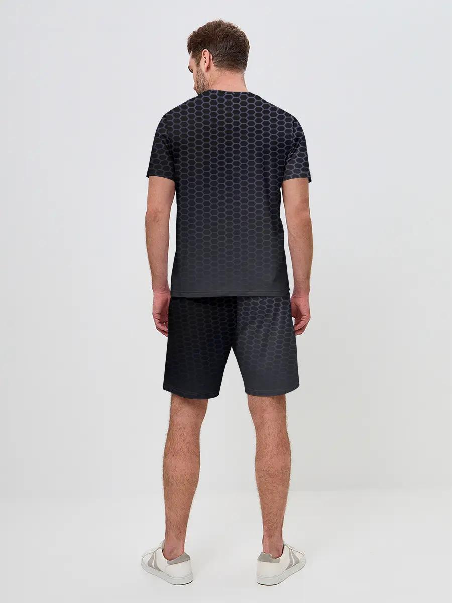 Мужской костюм с шортами / HYUNDAI carbon uniform 2018