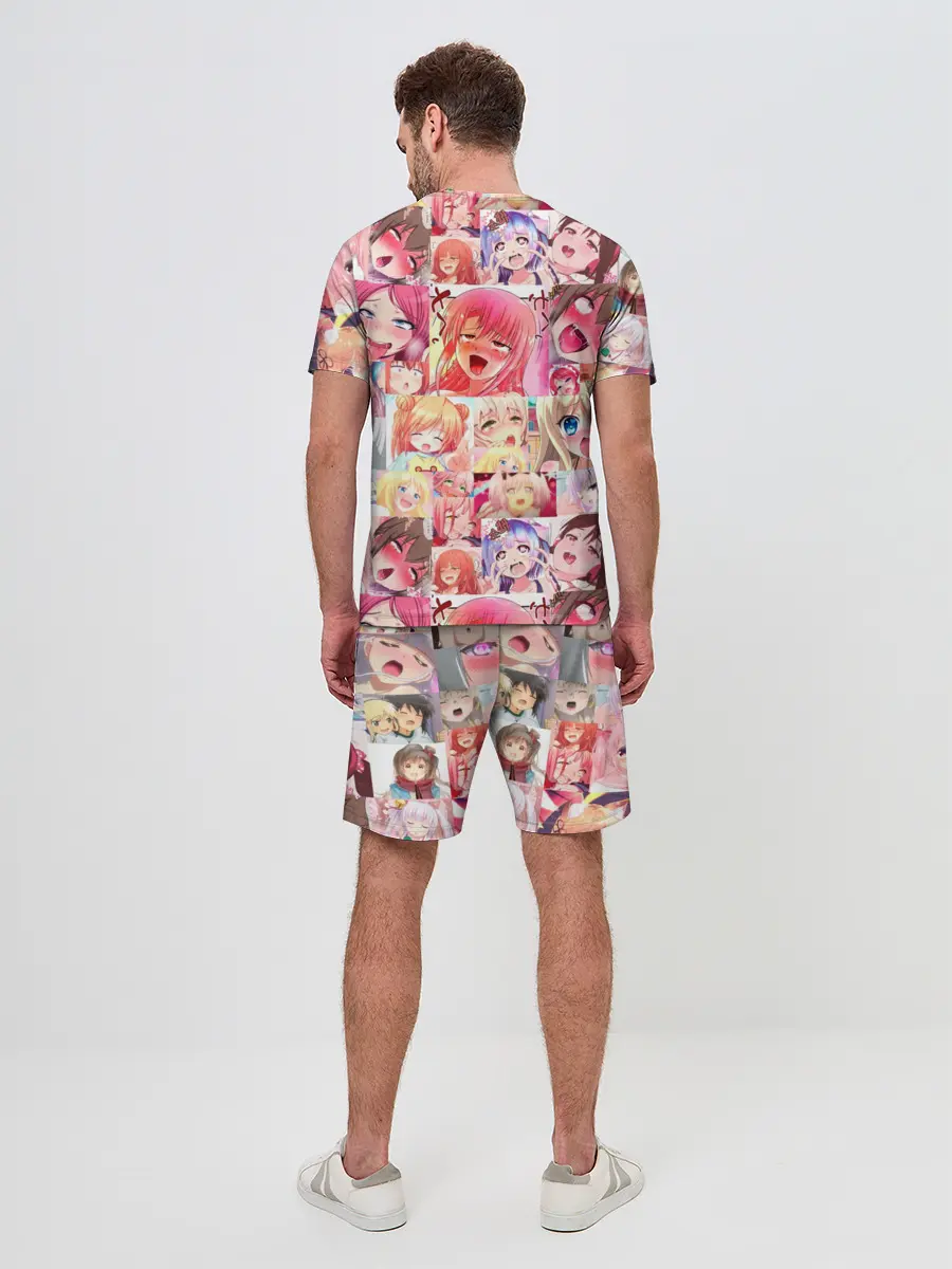 Мужской костюм с шортами / Ahegao Color