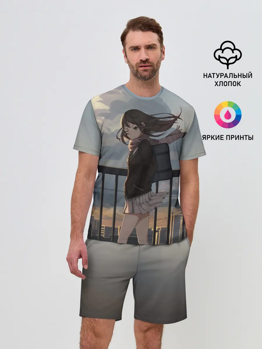 Мужской костюм с шортами / IDOLMASTER. Rin Shibuya