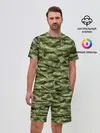 Мужской костюм с шортами / Камуфляж с крокодилами