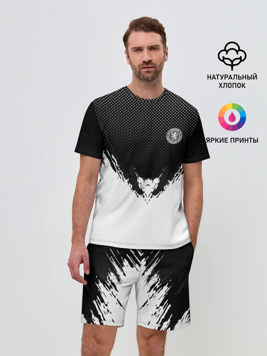 Мужской костюм с шортами / Chelsea black 2018