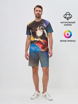 Мужской костюм с шортами / Megumin луч из руки
