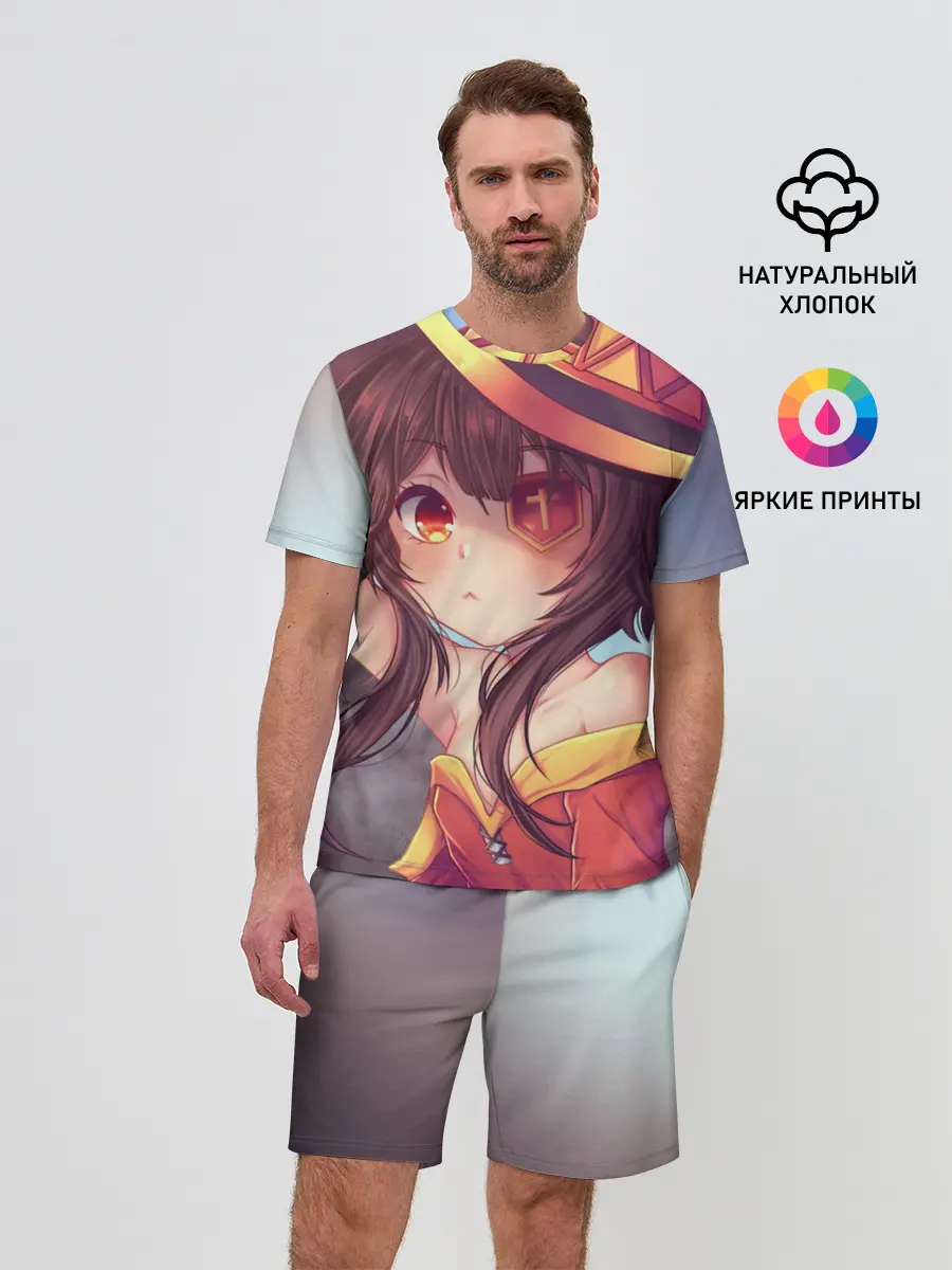 Мужской костюм с шортами / Konosuba в шляпе