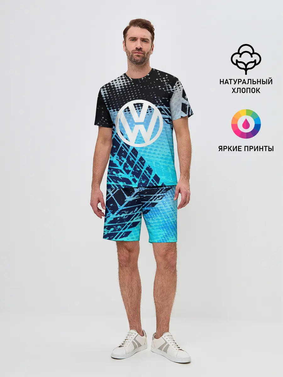 Мужской костюм с шортами / Volkswagen sport auto motors