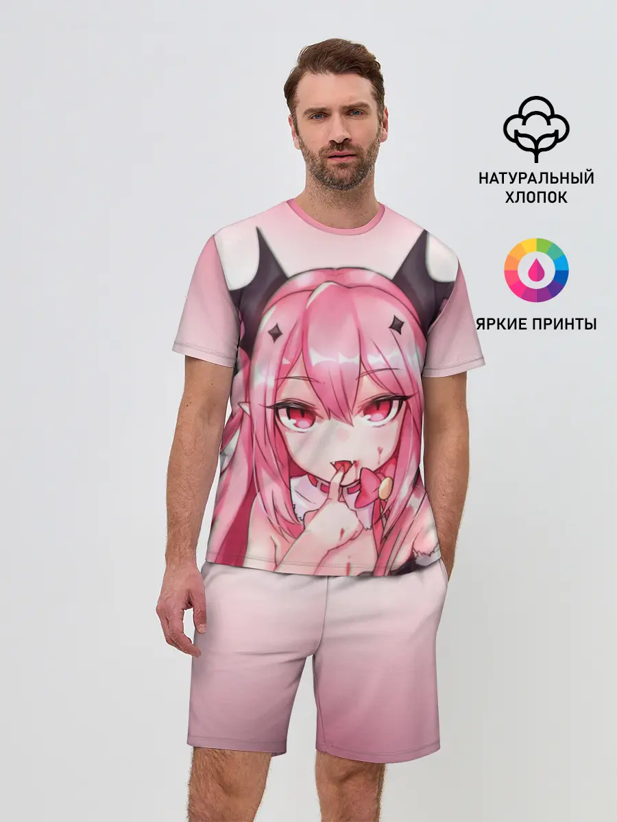 Мужской костюм с шортами / Вампир Ахегао