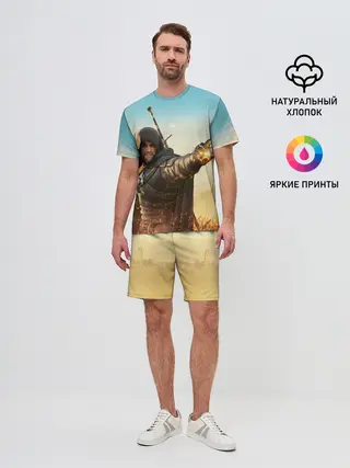 Мужской костюм с шортами / Ведьмак. Игни