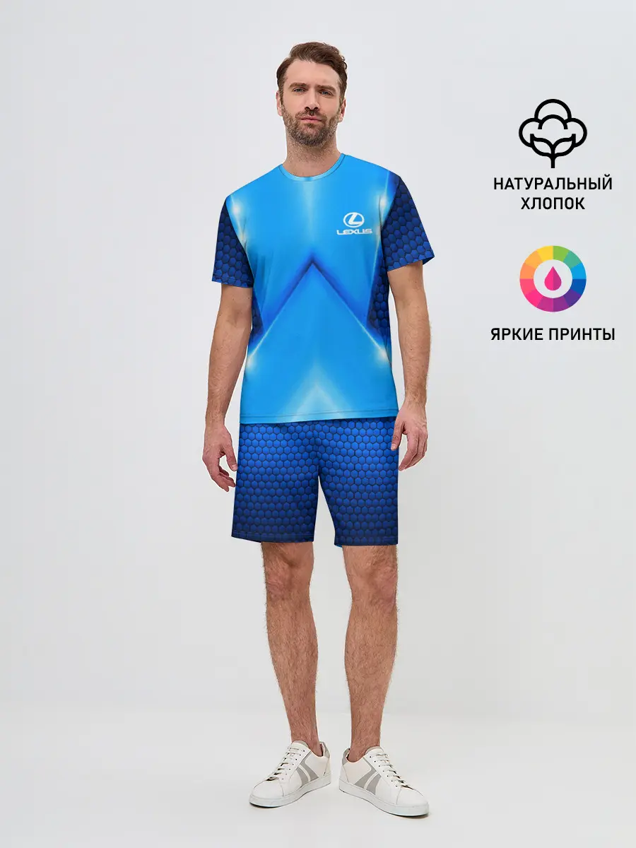 Мужской костюм с шортами / Lexus car sport SKY