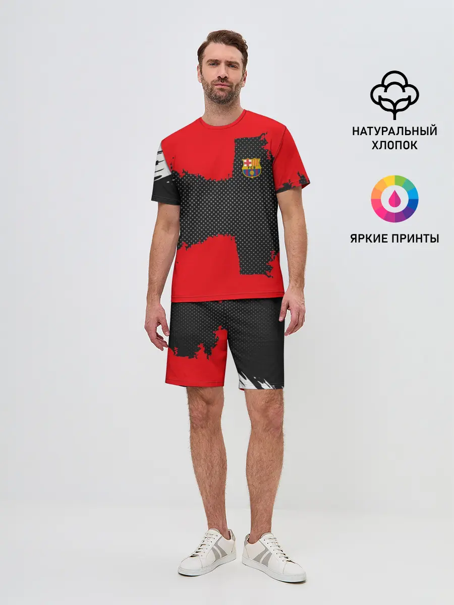 Мужской костюм с шортами / BARCELONA SPORT RED