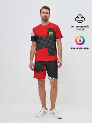Мужской костюм с шортами / BARCELONA SPORT RED