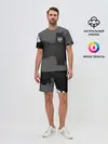 Мужской костюм с шортами / BARCELONA SPORT GRAY