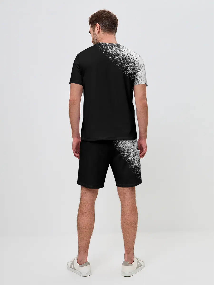 Мужской костюм с шортами / Убийца Гоблинов черно-белый