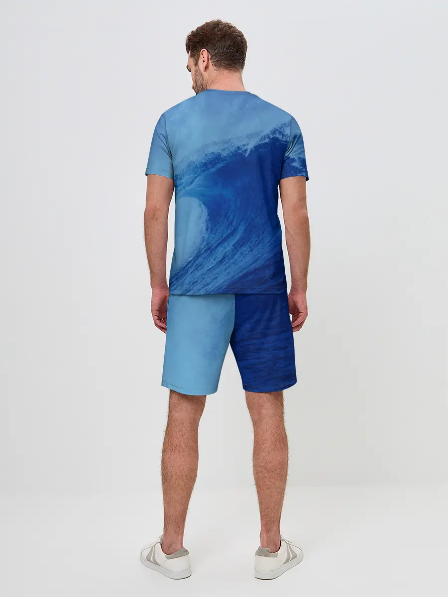 Мужской костюм с шортами / Вода: водород. Парные футболки