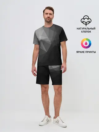 Мужской костюм с шортами / Poly Abstract