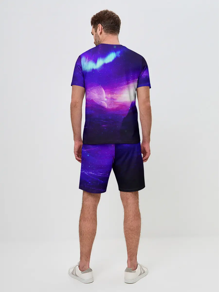 Мужской костюм с шортами / Космическое сияние