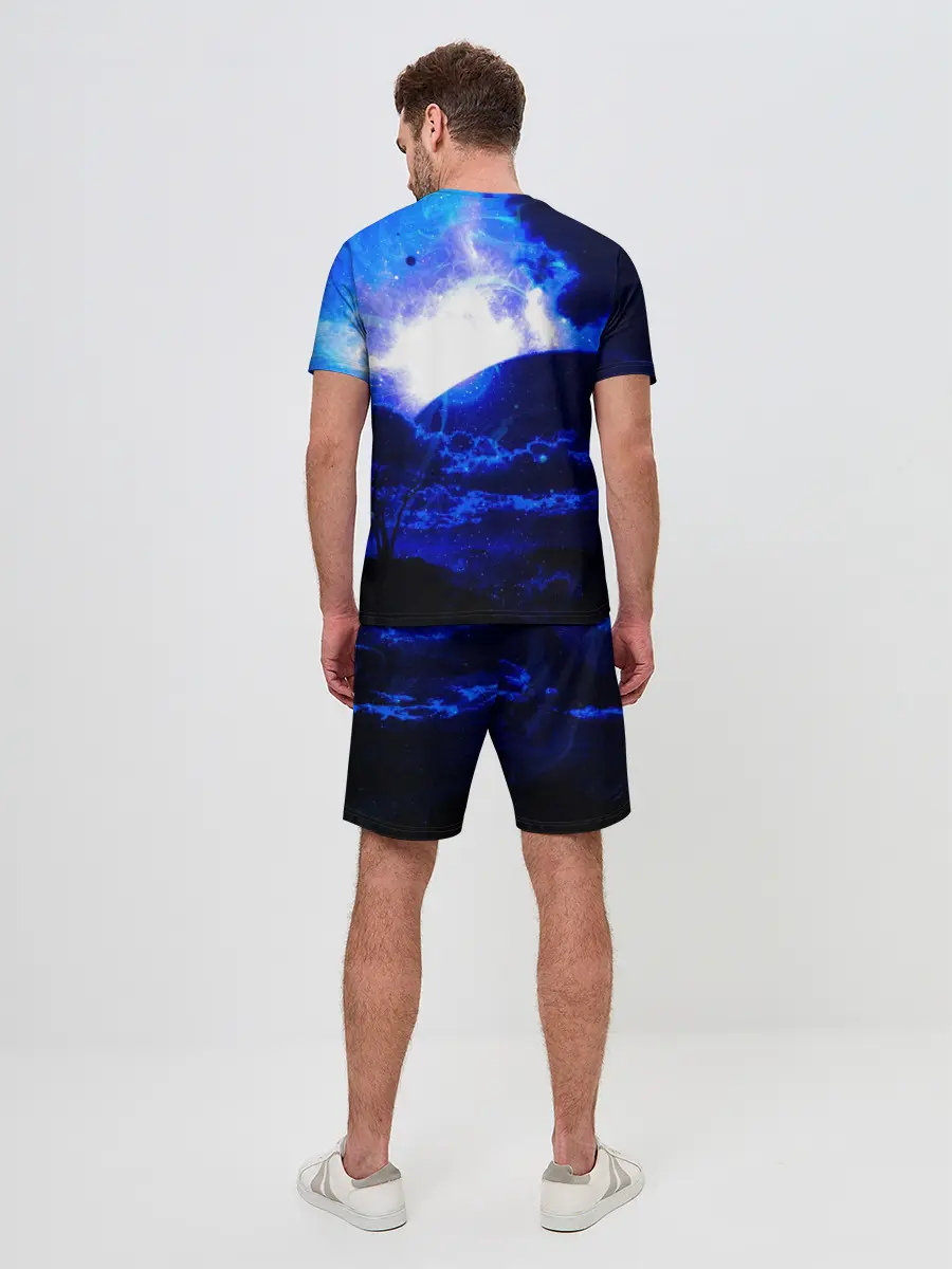 Мужской костюм с шортами / Космический закат