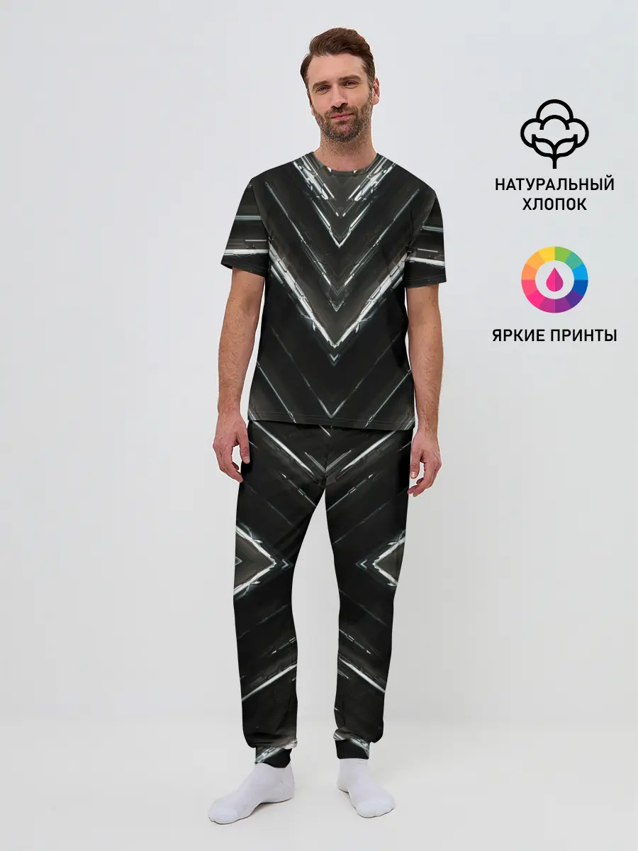 Мужская пижама с брюками / МЕТАЛЛИЧЕСКАЯ БРОНЯ