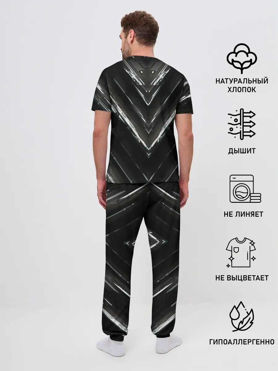 Мужская пижама с брюками / МЕТАЛЛИЧЕСКАЯ БРОНЯ