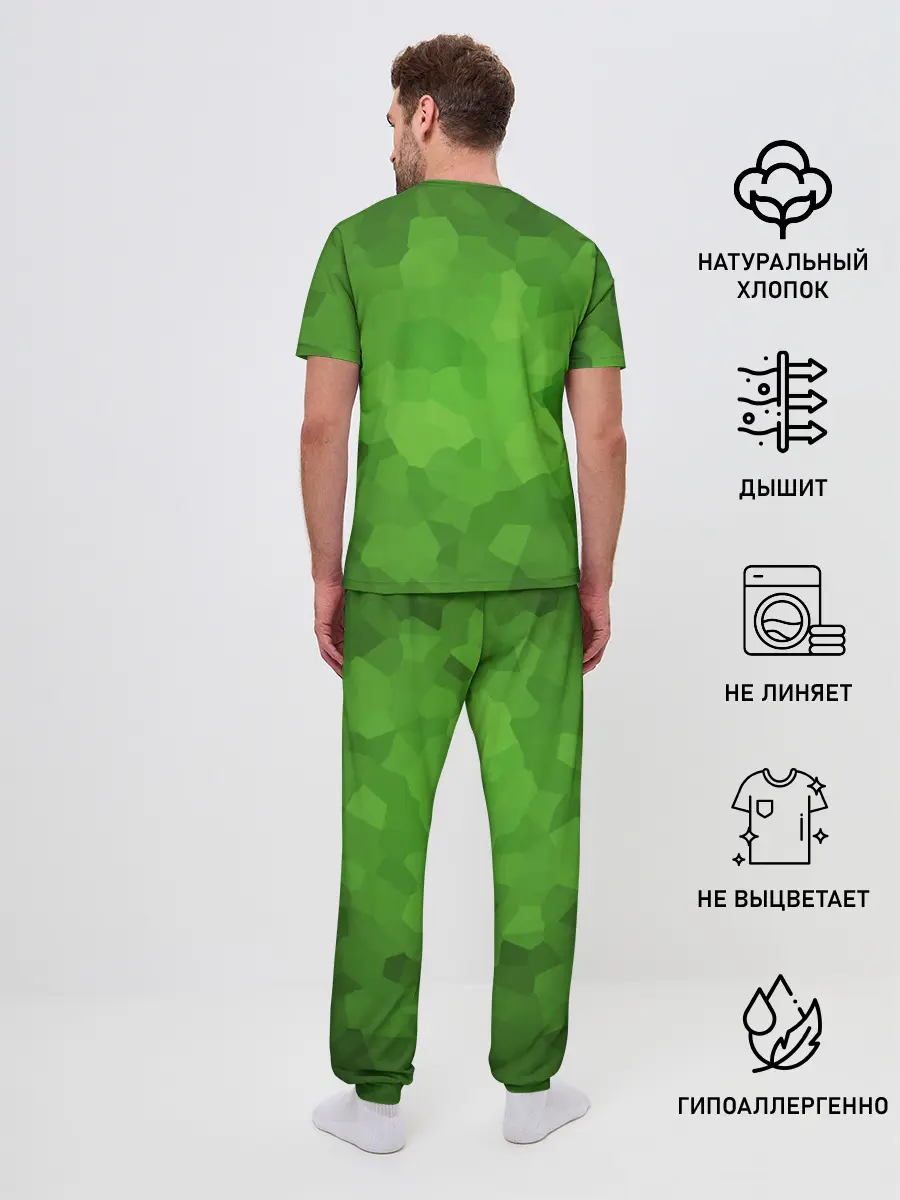 Мужская пижама с брюками / Minecraft