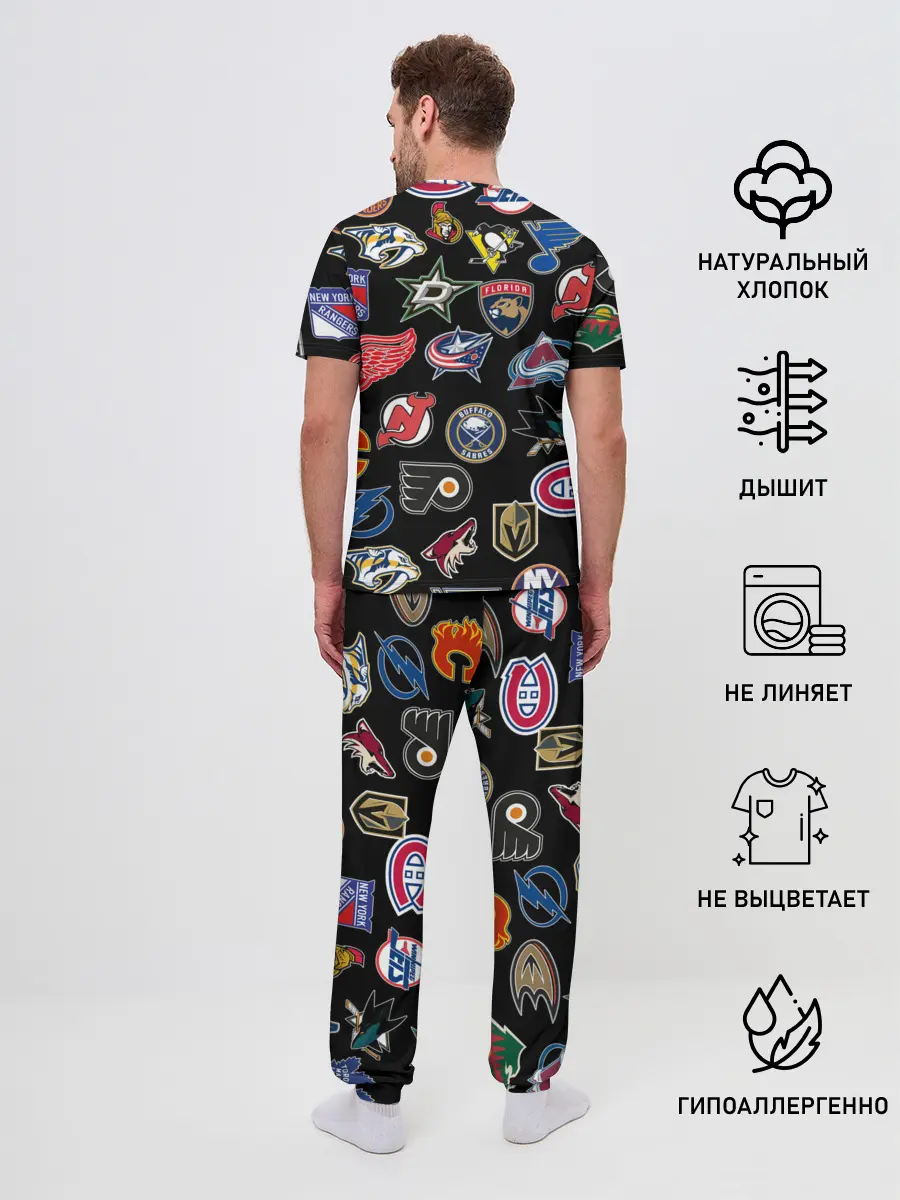 Мужская пижама с брюками / NBA PATTERN
