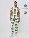 Мужская пижама с брюками / Ананасовый арт