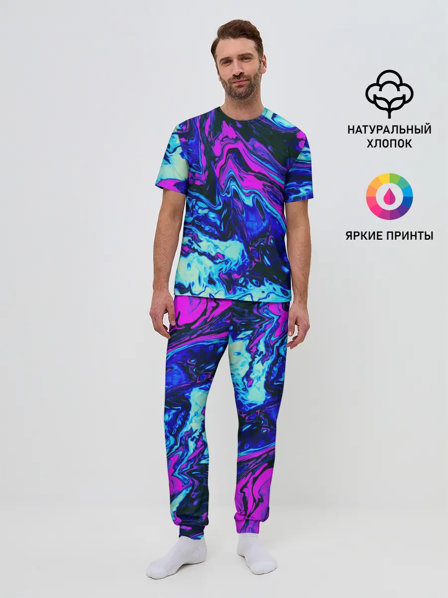 Мужская пижама с брюками / DIGITAL ABSTRACT