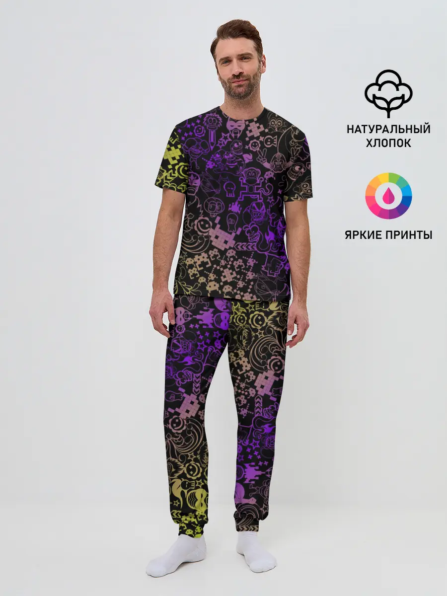 Мужская пижама с брюками / Игры