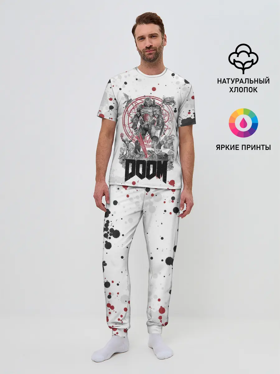 Мужская пижама с брюками / Doom