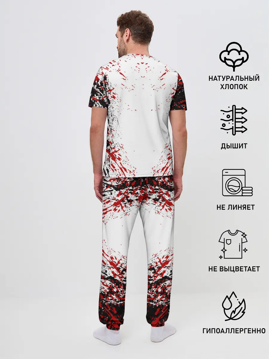 Мужская пижама с брюками / БЕРСЕРК ЧЁРНАЯ МАСКА / BERSERK BLACK MASK