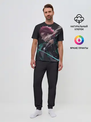 Мужская пижама с брюками / Рассекая ночь