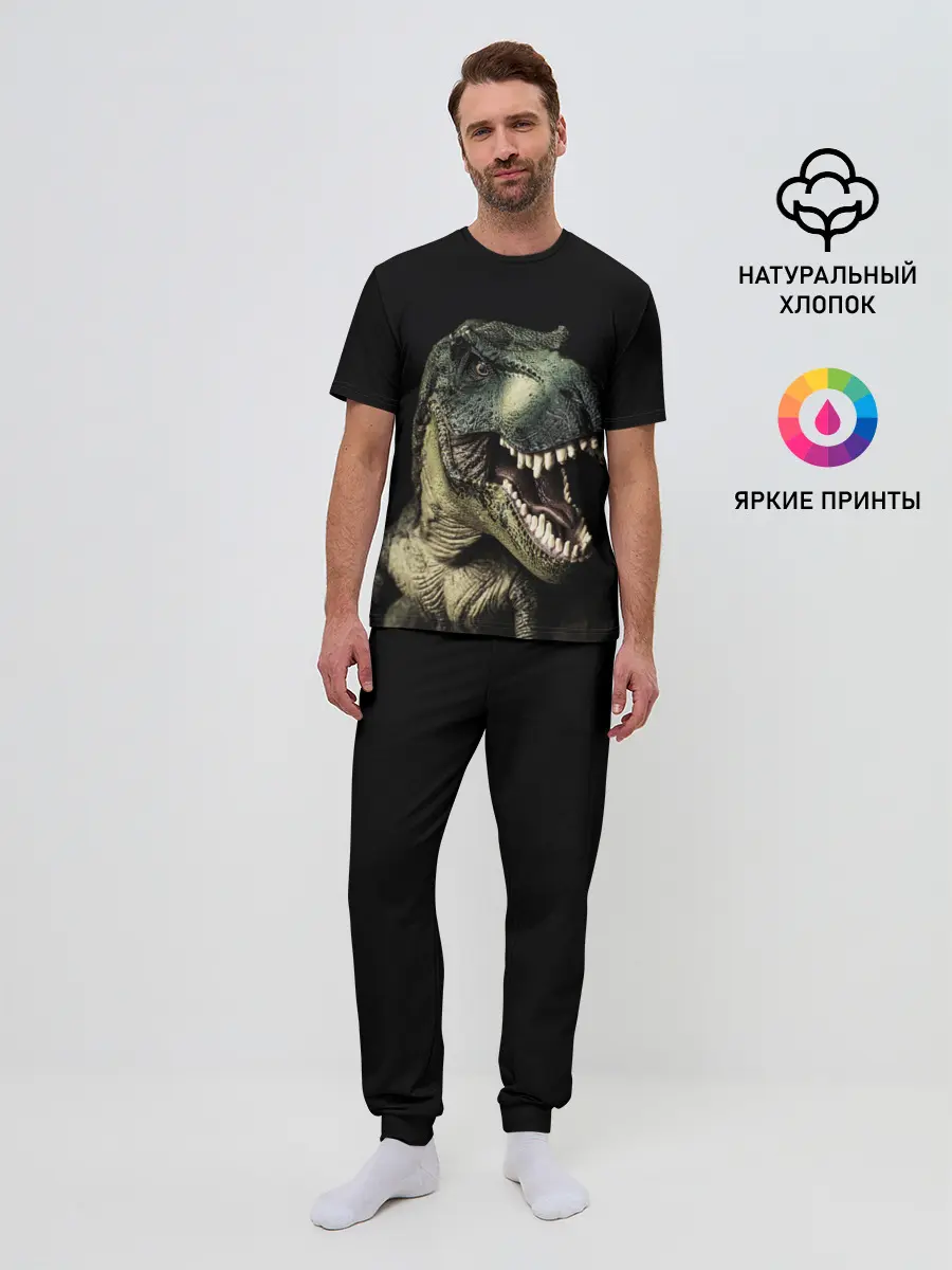 Мужская пижама с брюками / Динозавр T-Rex