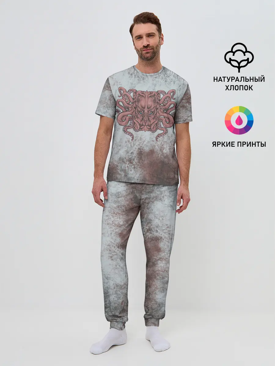 Мужская пижама с брюками / Ктулху | Cthulhu