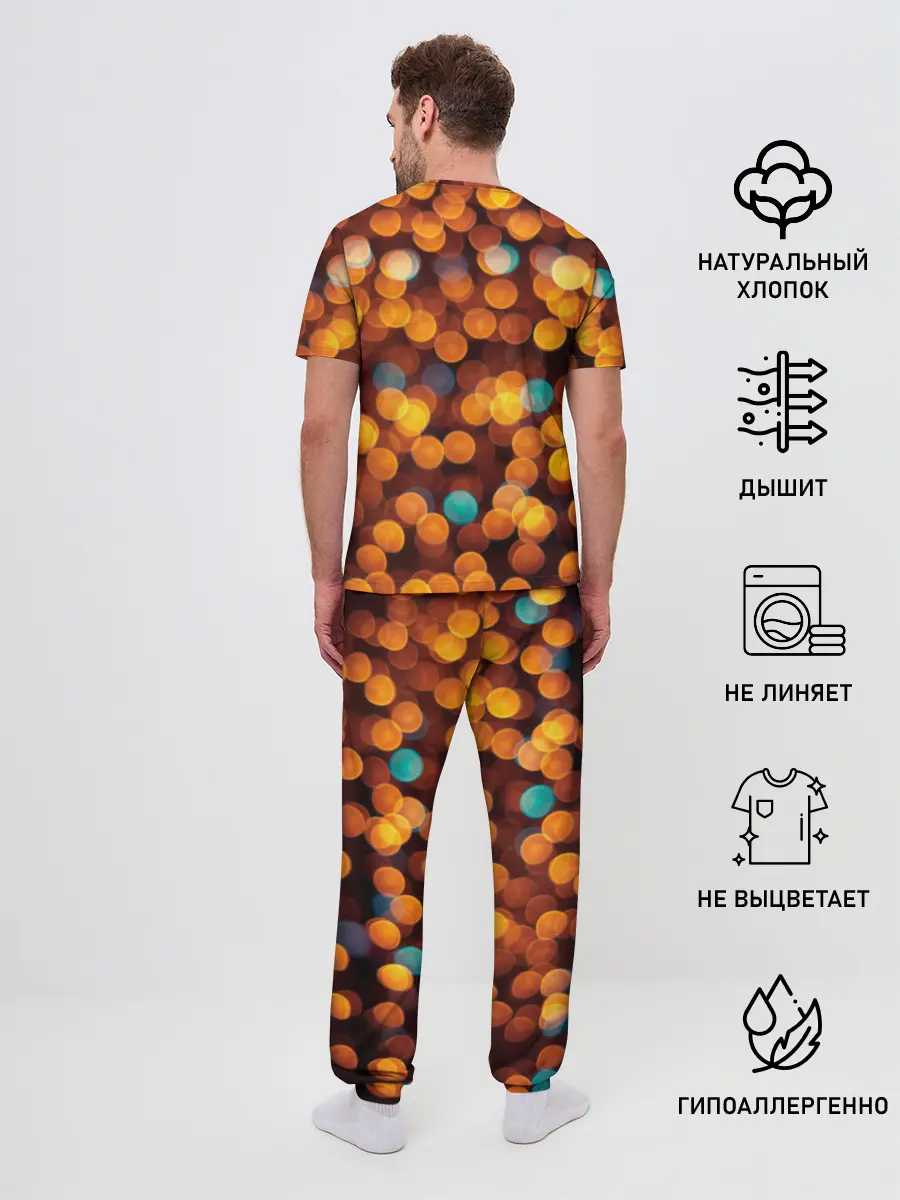 Мужская пижама с брюками / Боке