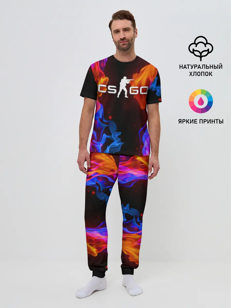 Мужская пижама с брюками / CS:GO FIRE