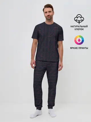Мужская пижама с брюками / Valorant art
