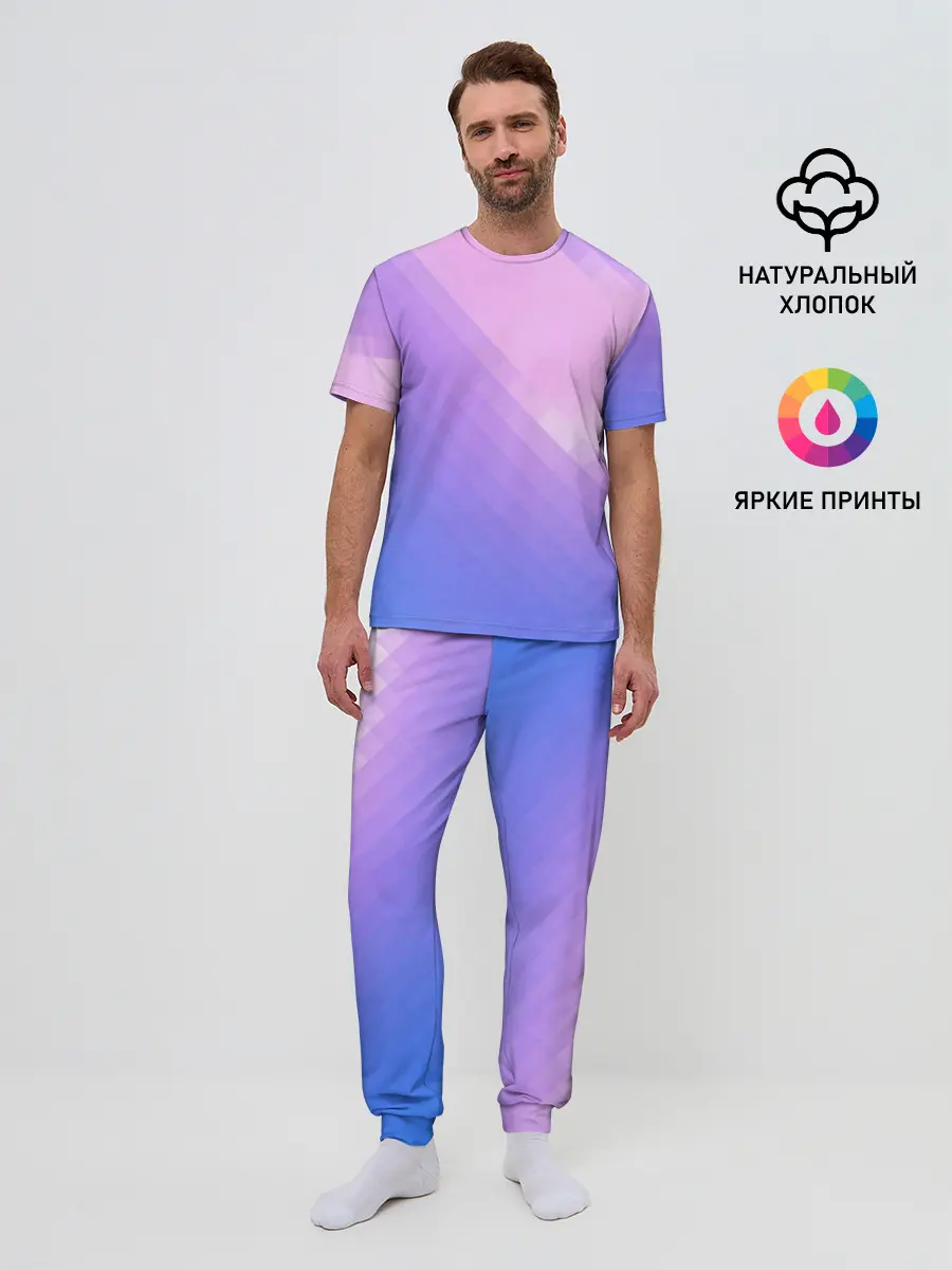 Мужская пижама с брюками / Пикси