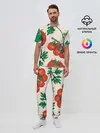 Мужская пижама с брюками / Летние овощи