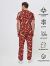Мужская пижама с брюками / The Flash Logo Pattern