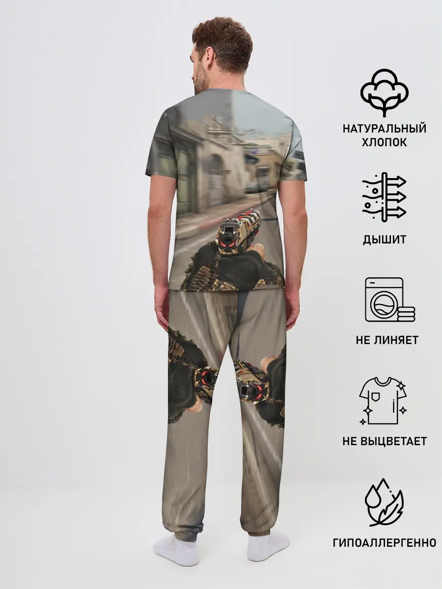 Мужская пижама с брюками / CS:GO - Ominous Look | Зловещий взгляд