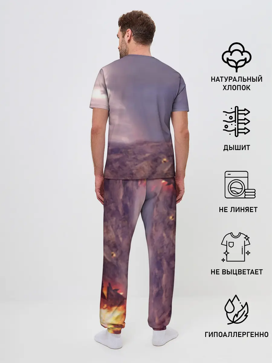 Мужская пижама с брюками / Танк