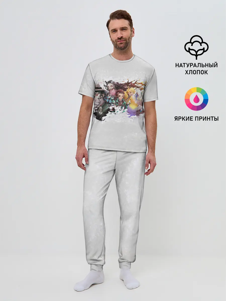 Мужская пижама с брюками / Клинок рассекающий демонов