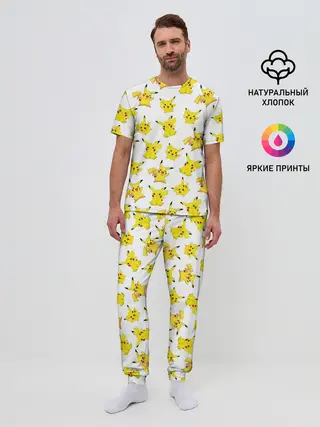 Мужская пижама с брюками / ПИКАЧУ