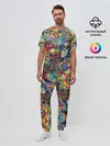 Мужская пижама с брюками / Психоделическое искусство