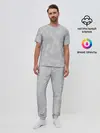 Мужская пижама с брюками / Светло-серая