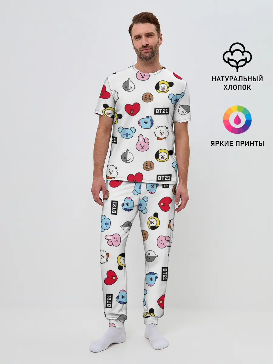 Мужская пижама с брюками / BTS | БТС | BANGTAN BOYS | BT21
