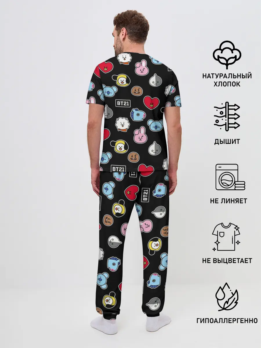Мужская пижама с брюками / BT21 | BTS | БТС | BANGTAN BOYS