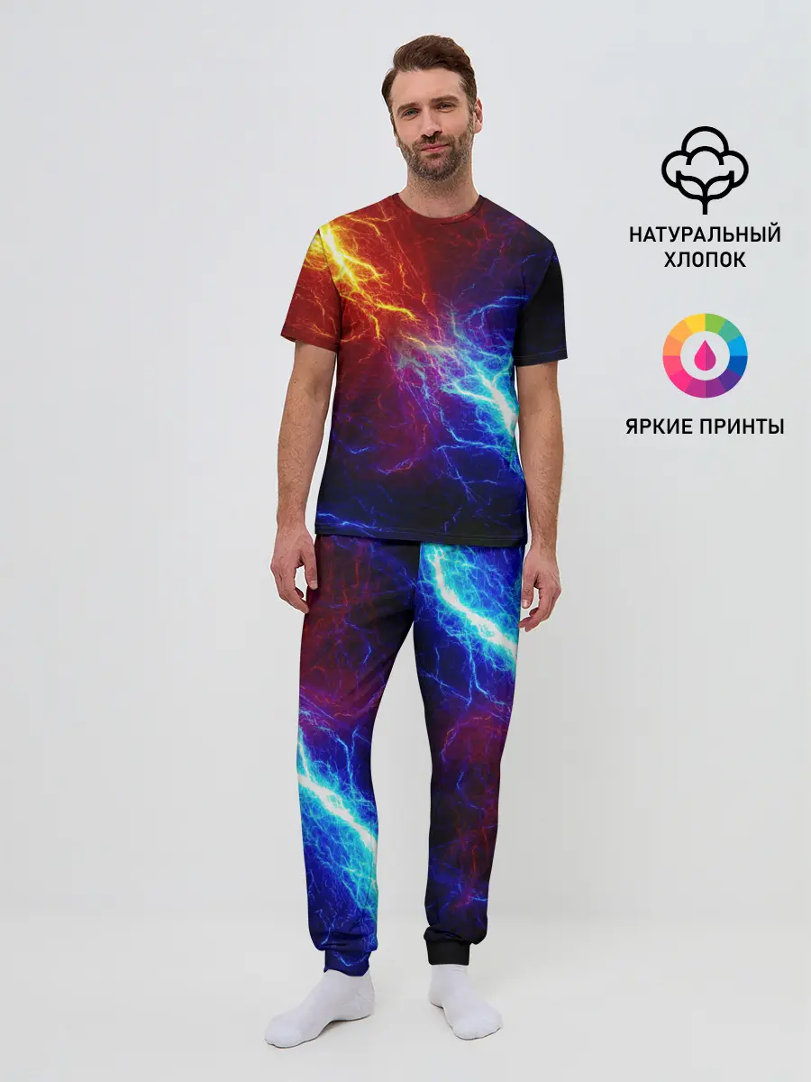 Мужская пижама с брюками / БИТВА МОЛНИЙ / BATTLE FLASH